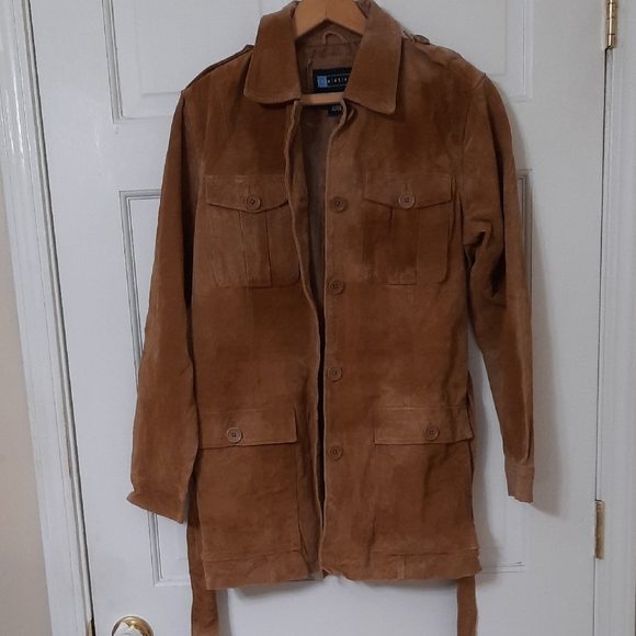 Relativity Brown Suede Military Jacket - Picture 1 of 14